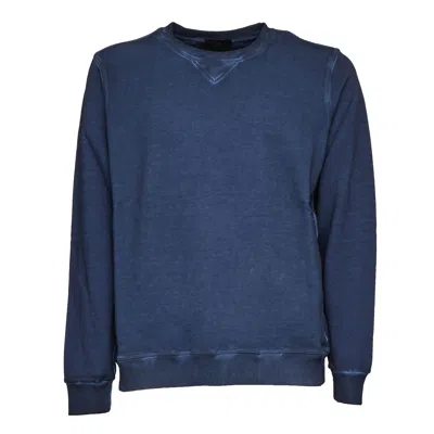 Dondup Crewneck Cotton Fleece Regular Sweatshirt In Green