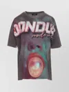 Dondup Crewneck Logo Print Graphic Top In Multi