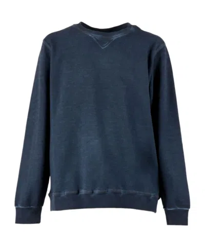 Dondup Crewneck Regular Fit Sweatshirt In Blue