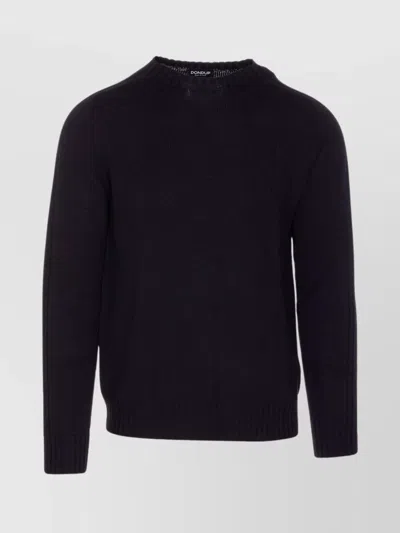 DONDUP CREWNECK SWEATER WITH RIBBED COLLAR AND CUFFS
