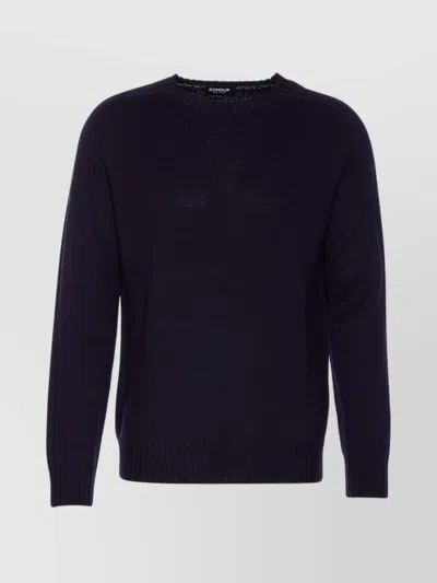 DONDUP CREWNECK SWEATER WITH RIBBED CUFFS AND HEM