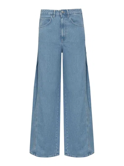 Dondup Cristy Wide Leg Jeans In Blue