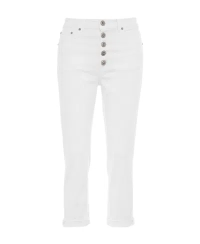 DONDUP DONDUP TROUSERS BUTTON DETAIL