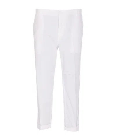 Dondup Belt Loops Slacks In White