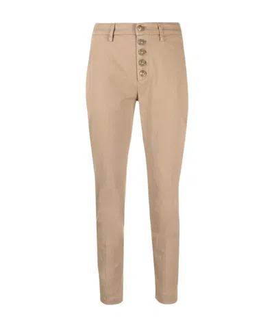 DONDUP CROPPED SKINNY-FIT TROUSERS