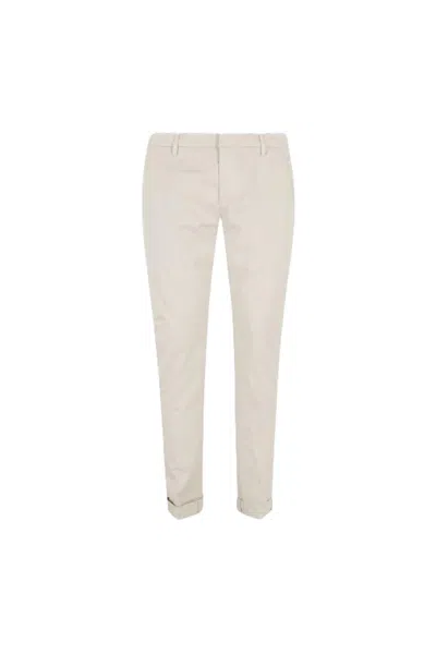 Dondup Cropped Slim-fit Jeans In Light Beige In Brown