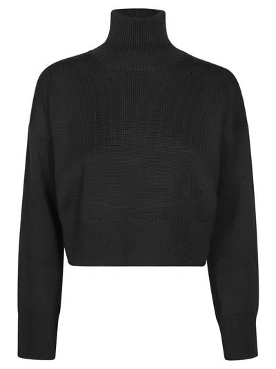 DONDUP DONDUP CROPPED SWEATER WITH HIGH NECK