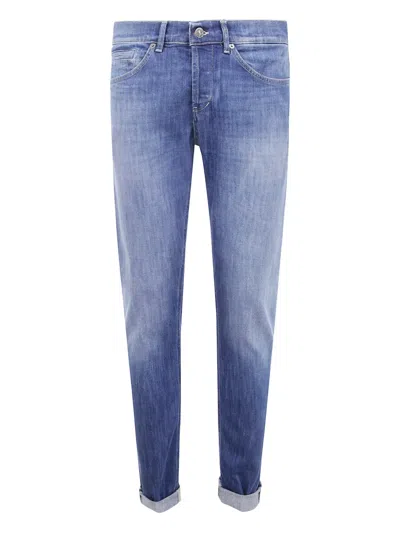 Dondup Cuffed Denim Jeans In Blue