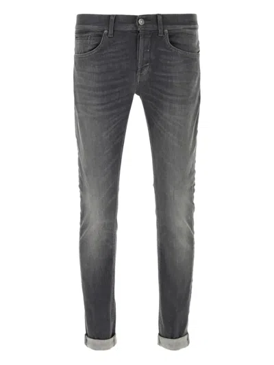 Dondup George Trousers Rolled Cuffs In Gray