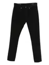 Dondup Cuffed-hem Jeans In Black