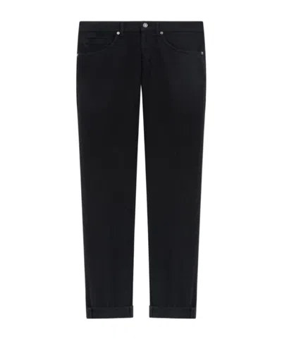 Dondup Cuffed-hem Jeans In Black
