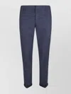 Dondup Cuffed Hem Stretch Cotton Trousers