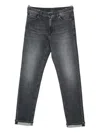 Dondup Cuffed Jeans In Black