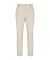 Dondup Cuffed Slim Fit Pants In Neutral