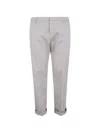 Dondup Gaubert Regular Chino Trousers Belt Loops In Gray