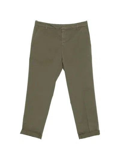 Dondup Cuffed Trousers In Green