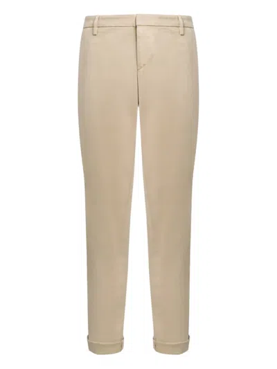 Dondup Cuffed Trousers In Neutral