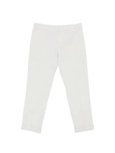 Dondup Cuffed Trousers In White