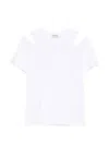 Dondup Cut-out T-shirt In White