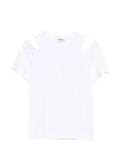 Dondup Kids' Cut-out T-shirt In White