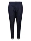 Dondup Dark Wash Trousers In Blue