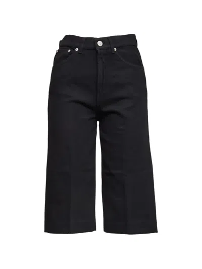 Dondup Delfine Straight Shorts In Black