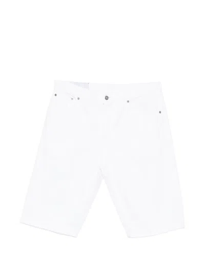 Dondup Denim Bermuda Shorts In White