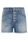 Dondup Mid-rise Denim Mini Shorts In Denim