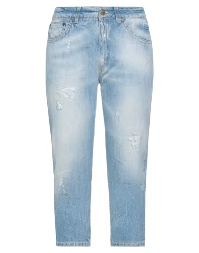 Dondup Denim Cropped In Blue