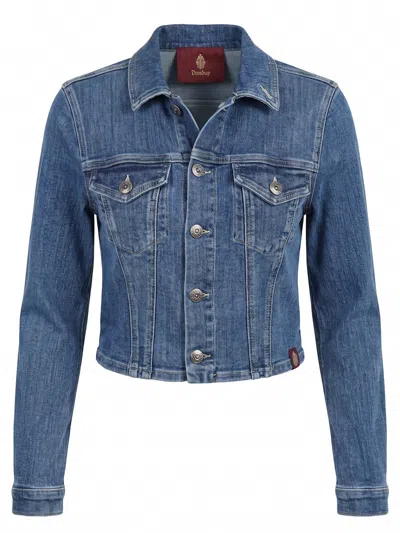Dondup Denim Culture Trucker Jacket In Blue