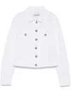 Dondup Collared Button Jacket In White