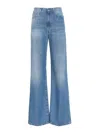 Dondup Blue Flared Jeans In Azul
