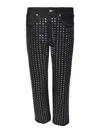 Dondup Denim Trousers With Rivets In Beige