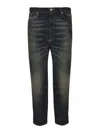 Dondup Whiskering-effect Jeans In Black