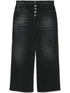 Dondup Denim Midi Skirt In Schwarz
