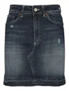 Dondup Denim Mini Skirt In Blau