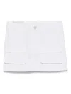 Dondup Denim Mini Skirt In White