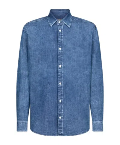 Dondup Denim Shirt In Blue