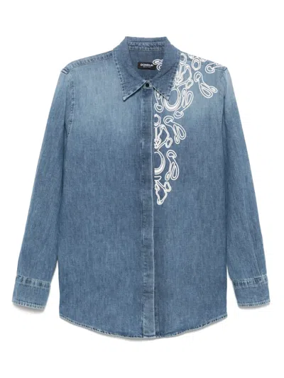 Dondup Denim Shirt In Blue