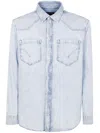 Dondup Denim Shirt In Blue