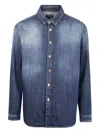 Dondup Denim Shirt In Blue