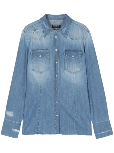 Dondup Denim Shirt In Blue