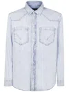 Dondup Denim Shirt In Blue