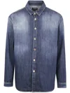 Dondup Cotton Shirt In Blue