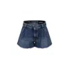 Dondup Logo-patch Frayed Denim Shorts In Denim