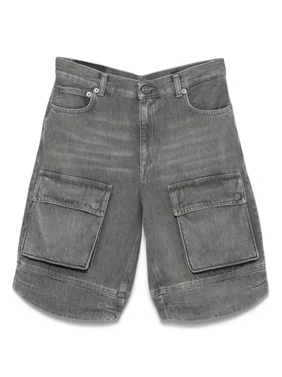 Dondup Kids' Denim Shorts In Grey