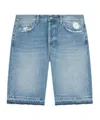 Dondup Denim Shorts With Belt Loops In Blue