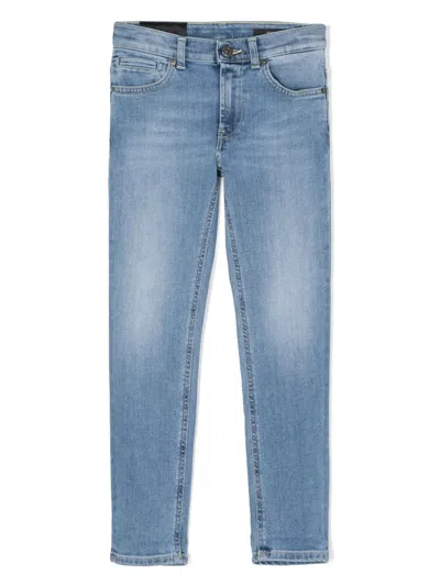 Dondup Kids' Tapered-leg Jeans In Blue