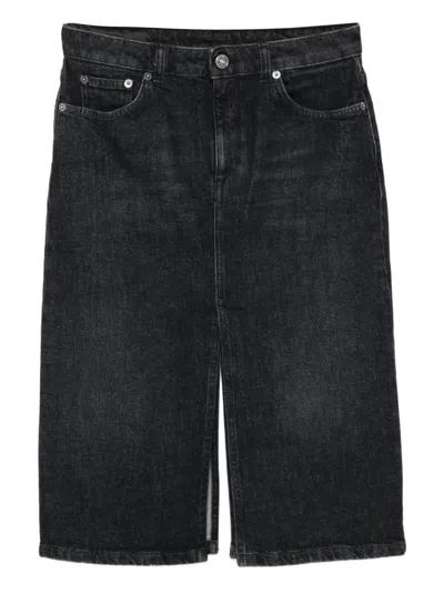 Dondup Kids' Denim Split Skirt In Multi