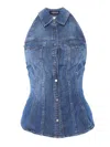 Dondup Denim Top In Blue
